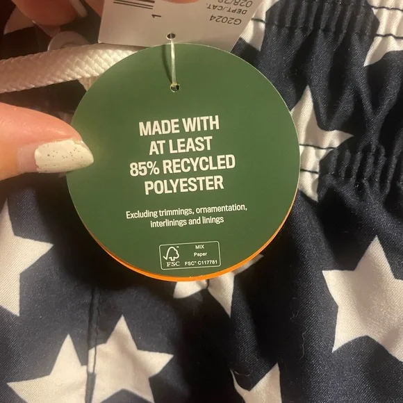 NWT Children’s Place Sport American Flag Patriotic Youth Boys Swim Trunks, XXL - Picture 4 of 9